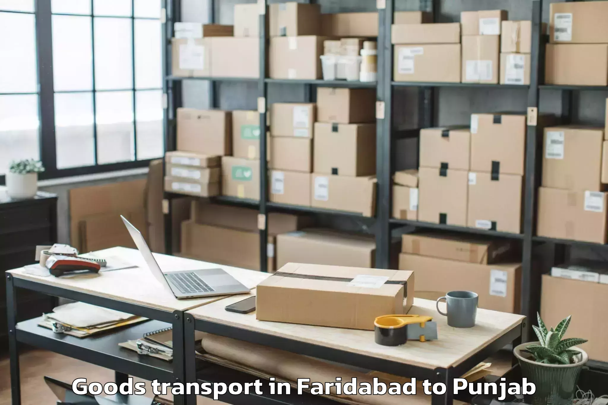 Comprehensive Faridabad to Zirakpur Goods Transport